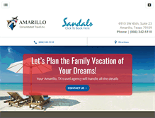 Tablet Screenshot of amarilloconsolidatedtravel.net